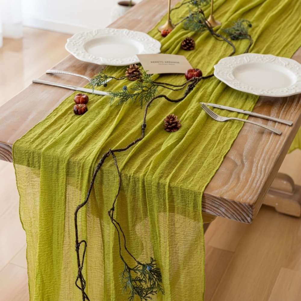 Boho Cheesecloth Table Runner